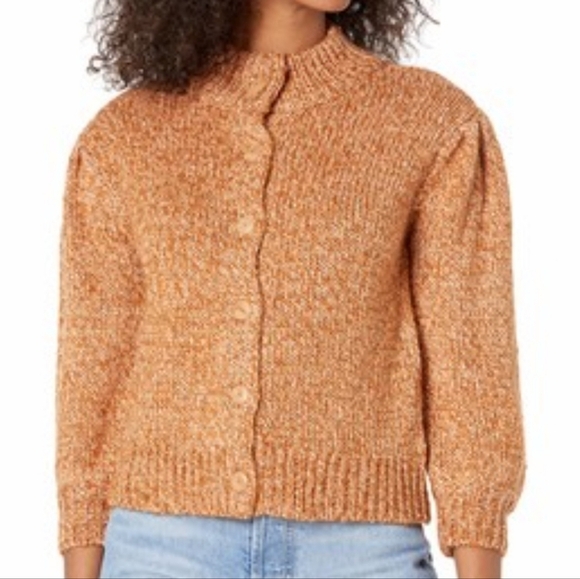 BB DAKOTA STEVE MADDEN knit cardigan button front wool blend sweater coastal SM - Picture 1 of 8
